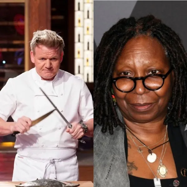 Gordon Ramsay declares, “No toxicity allowed here,” and firmly ushers Whoopi out of his restaurant.