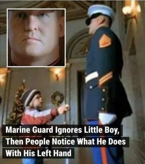 A Heartwarming Tale: Marine Guard and the Little Boy