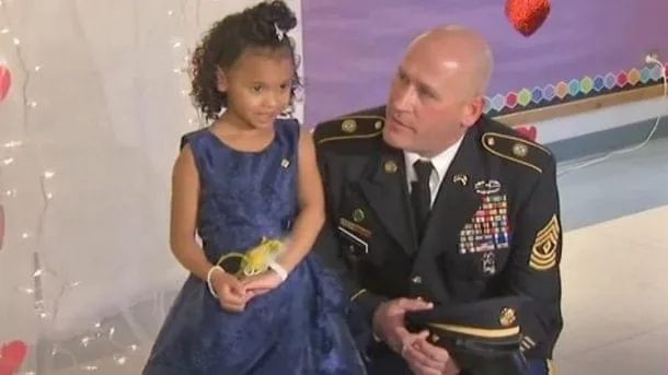 Soldier Steps Up To Take Little Girl To Daddy-Daughter Dance After She Loses Father