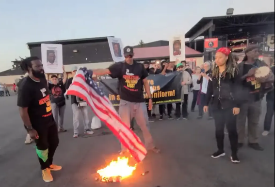 Set fire to American flags in protest outside Jason Aldean show: ‘We will try it right in front of your concert’