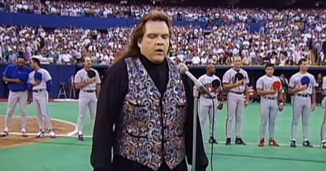 Meat Loaf demonstrated how to sing the National Anthem.