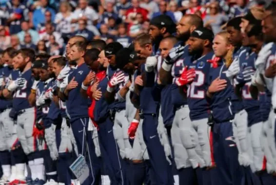 UNEXPECTED:No players knelt during the national anthem this week