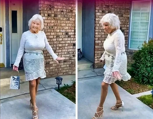 91-Yr-Old TikTok Star Wears Mini-Skirts And Dances For Her Followers