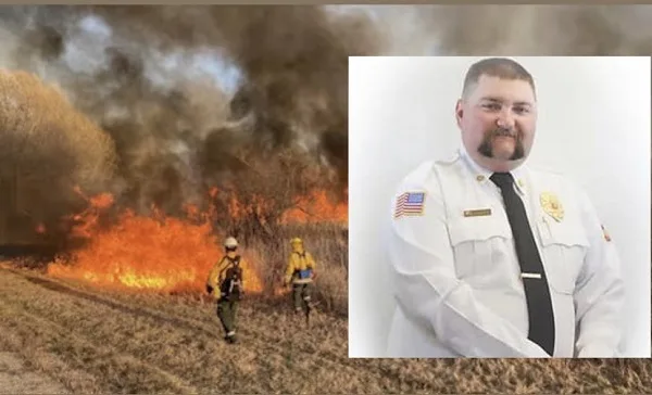 After fighting blazes for 9 days, Texas fire chief dies.