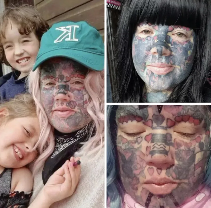 Mother with 800 tattoos considered a weirdo exposes everything about them