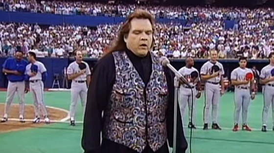 Meat Loaf demonstrated how to sing the National Anthem.