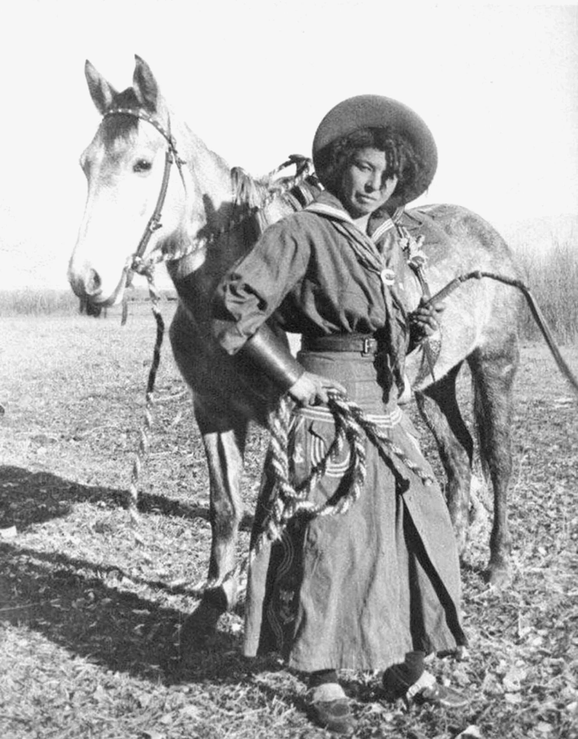 A cowgirl from the 1880s.